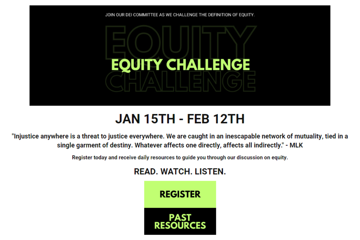 2024 MLK Equity Challenge: Register today and receive daily resources to guide you through our discussion on equity